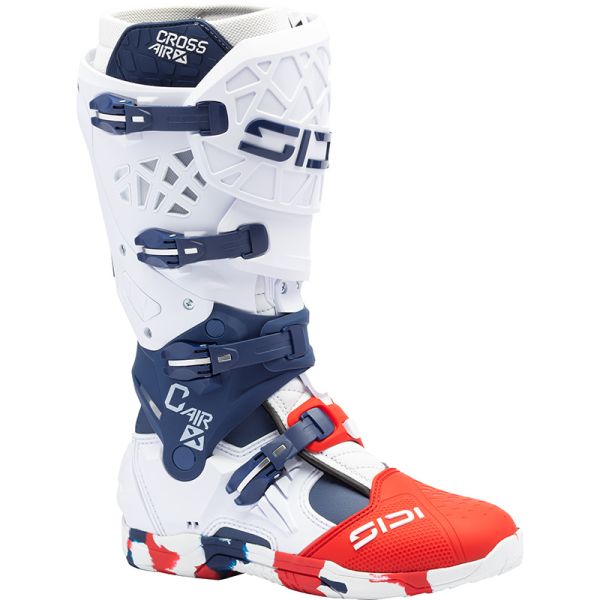 Sidi Crossair X Cross Csizma Fehér-Kék-Piros