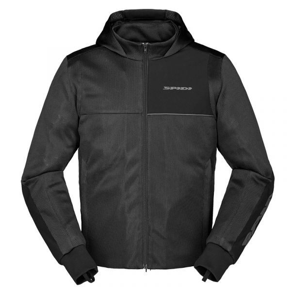 Spidi Hoodie Net Nyári Motoros Textil Kabát Fekete