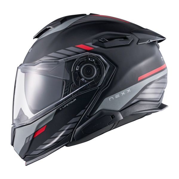 NEXX Bukósisak X.LIFETOUR Globe Black-Red MT