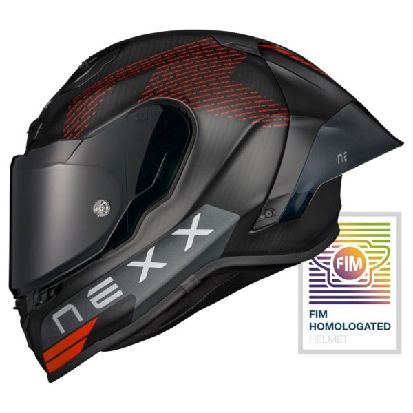 NEXX Bukósisak X.R3R Carbon PRO FIM EVO Carbon-Black MT