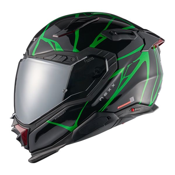 NEXX Bukósisak X.WST3 B-Side Black-Green