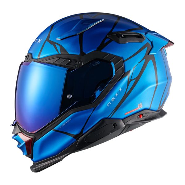 NEXX Bukósisak X.WST3 B-Side Sky Blue-Black MT