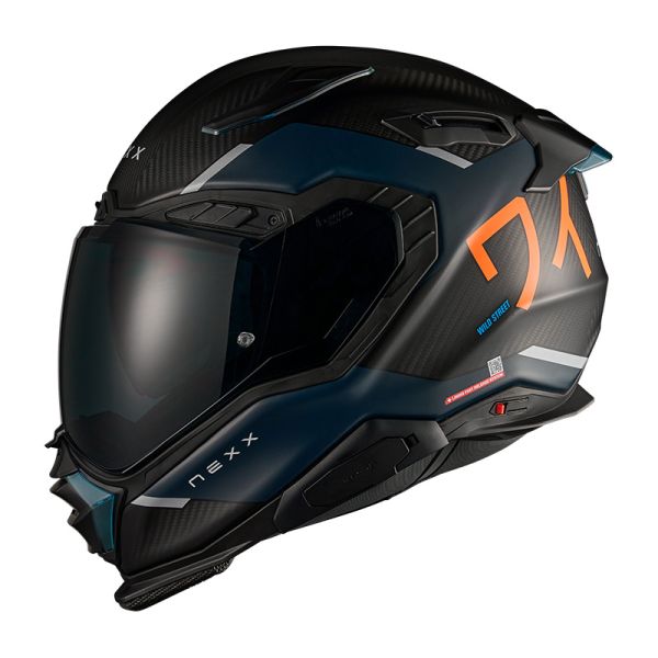 NEXX Bukósisak X.WST3 Carbon Manga Orange-Blue MT