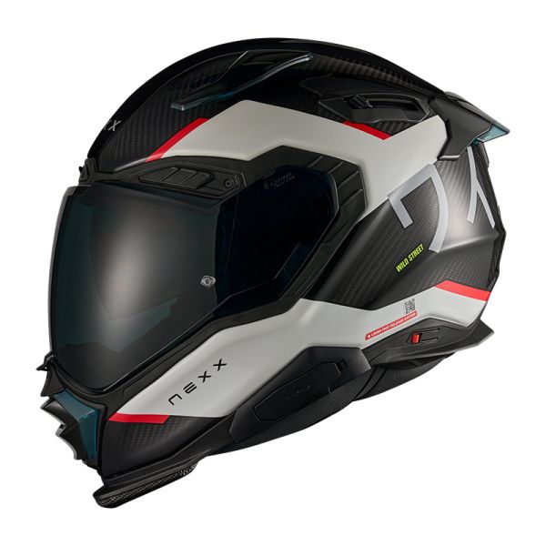 NEXX Bukósisak X.WST3 Carbon Manga White-Red