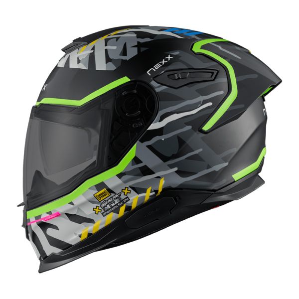 NEXX Bukósisak Y.100R Urbangram Black MT