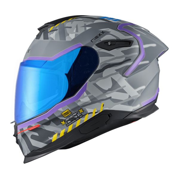 NEXX Bukósisak Y.100R Urbangram Nardo Grey MT