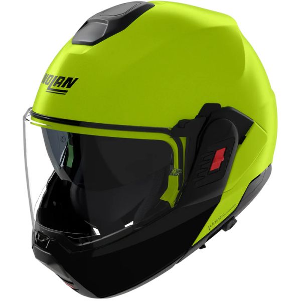 NOLAN Bukósisak N120-1 Mivedi N-COM Fekete-Fluo Zöld 329