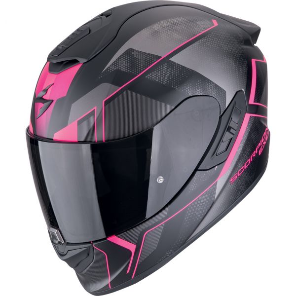Scorpion Bukósisak EXO-1400 EVO II Air Intensio Matt Black - Pink