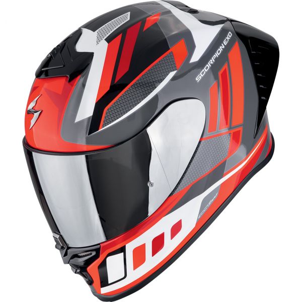 Scorpion Bukósisak EXO-R1 EVO II Air Vital Grey - White - Red