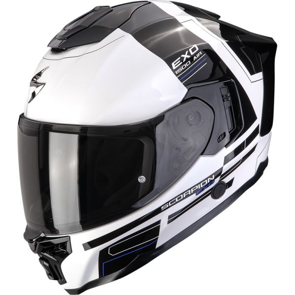 Scorpion Bukósisak EXO-1500 Air Dual White-Black-Blue