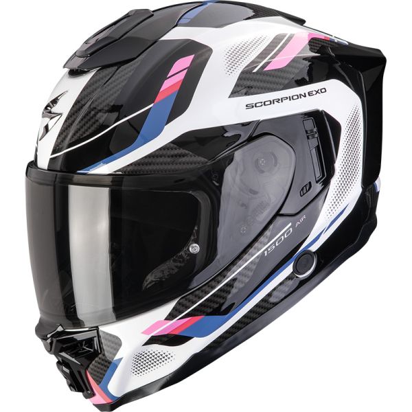 Scorpion Bukósisak EXO-1500 Air Sleek White-Black-Pink