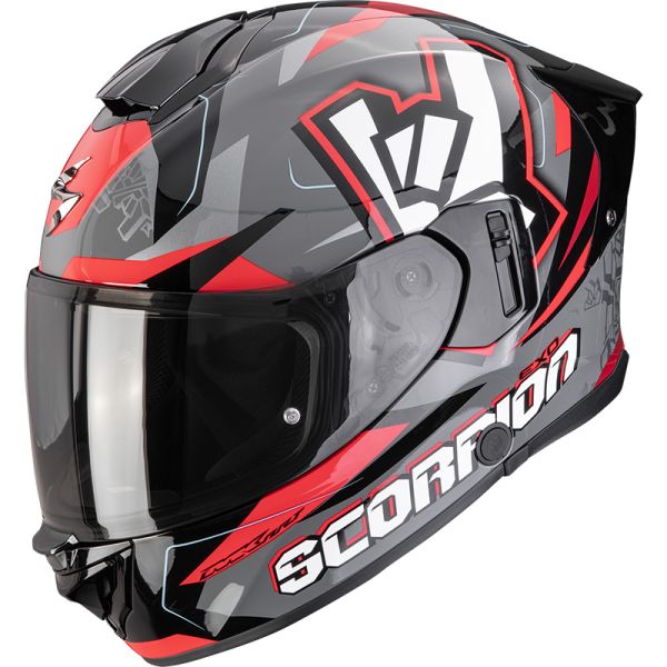 Scorpion Bukósisak EXO-530 Air ROK Grey-Black-Red