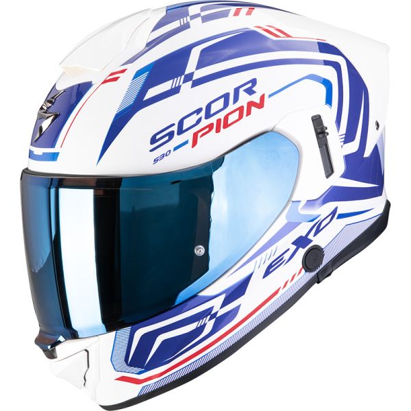 Scorpion Bukósisak EXO-530 Air Slope White-Blue-Red