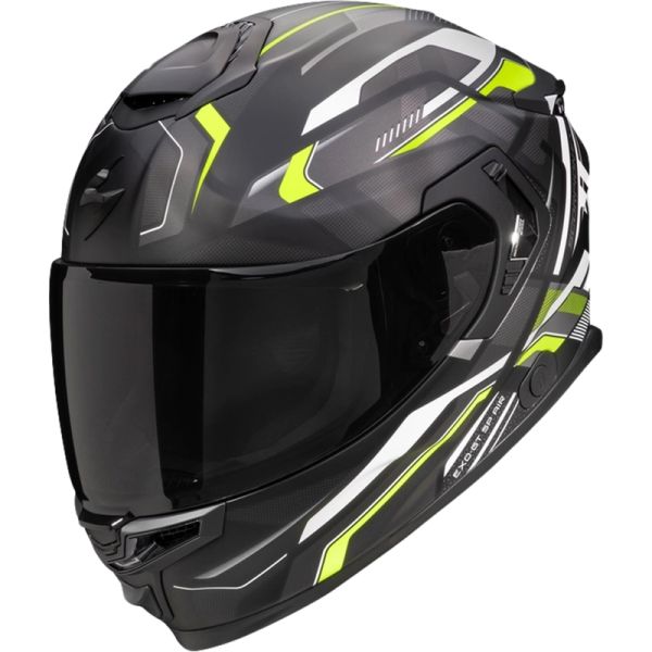 Scorpion Bukósisak EXO-GT SP Air Augusta Matt Black-Grey-Neon Yellow
