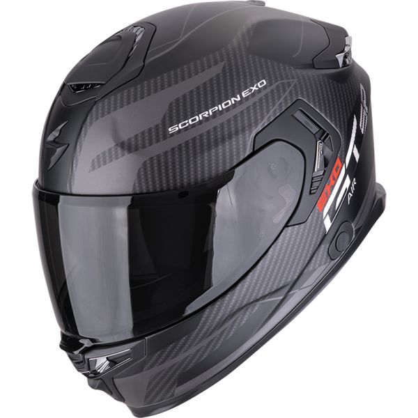 Scorpion Bukósisak EXO-GT SP Air Flex Matt Black-Silver