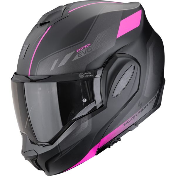 Scorpion Bukósisak EXO-TECH EVO Socius Matt Black - Pink