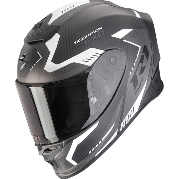 Scorpion Bukósisak EXO-R1 EVO Carbon Air Propel Matt Black - Silver