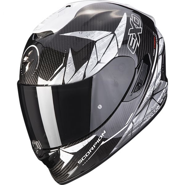 Scorpion Bukósisak EXO-1400 EVO Carbon Air Aranea Black - White