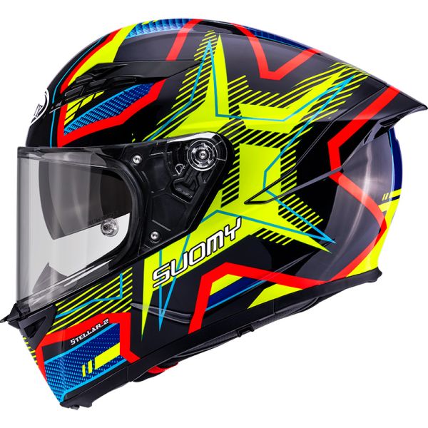 Suomy Bukósisak Stellar 2 Blackstar Blue-Yellow