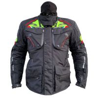 Mugen Race Motoros Textil Kabát 2099 Fekete-Fluo