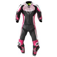 Mugen Race Női Motoros Bőrruha 2108w 2részes Fekete-Fehér-Pink