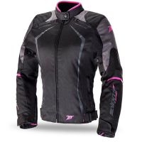 Seventy Degrees SD-JR49 Női Motoros Textil Kabát Fekete-Pink