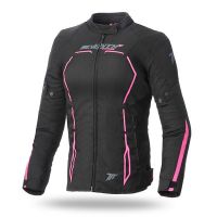 Seventy Degrees SD-JR67 Női Motoros Textil Kabát Fekete-Pink