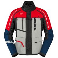 Spidi 4 Season V3 H2Out Motoros Textil Kabát Piros-Kék-Szürke