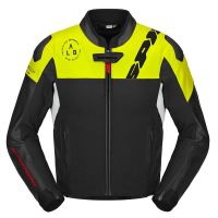 Spidi DP Progressive Hybrid Perforated Motoros Bőrkabát Fekete-Fluo