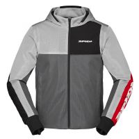 Spidi Hoodie Net Nyári Motoros Textil Kabát Fekete-Szürke-Piros