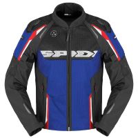 Spidi Race Warrior 2 Net Hálós Nyári Motoros Textil Kabát Fekete-Kék-Piros