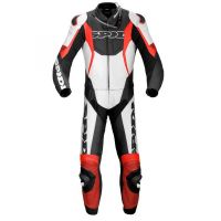 SPIDI Sport Warrior Touring Kétrészes Motoros Bőrruha Fekete-Fehér-Piros