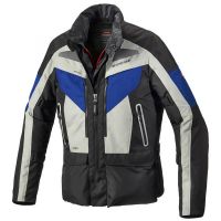 Spidi Voyager Evo H2Out Motoros Textil Kabát Fekete-Szürke-Kék