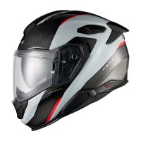 NEXX Bukósisak X.TR Carbon Rush Grey-Red