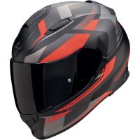 Scorpion Bukósisak EXO-491 Abilis Matt Black - Silver - Red