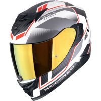 Scorpion Bukósisak EXO-520 EVO Air Lena Matt White - Silver - Red