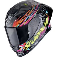 Scorpion Bukósisak EXO-R1 EVO II Air Savage Black - Blue - Pink