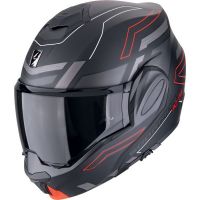 Scorpion Bukósisak EXO-TECH EVO Conquer Matt Black - Red