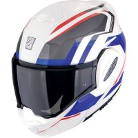 Scorpion Bukósisak EXO-TECH EVO Furio White - Red - Blue