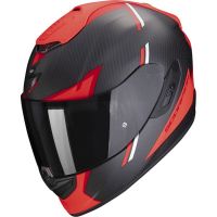 Scorpion Bukósisak EXO-1400 EVO Carbon Air Kendal Matt Black - Red