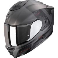 Scorpion Bukósisak EXO-1500 Air Dual Matt Silver-Black-Red