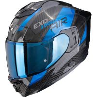 Scorpion Bukósisak EXO-1500 Carbon Air Platted Black-Blue
