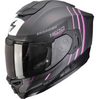 Scorpion Bukósisak EXO-1500 Carbon Air Zity Matt Black-Pink