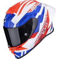 Scorpion Bukósisak EXO-R1 EVO II Air Valere White - Red - Blue