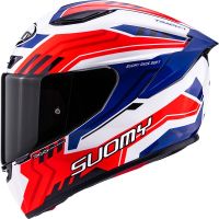 Suomy Bukósisak Track-1 Framework White-Red-Blue